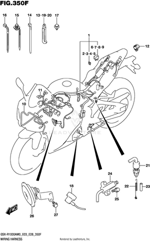 Wiring Harness (gsx-r1000ra:e33) Schematic