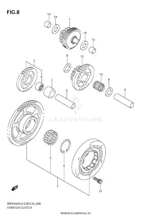 Starter Clutch Schematic