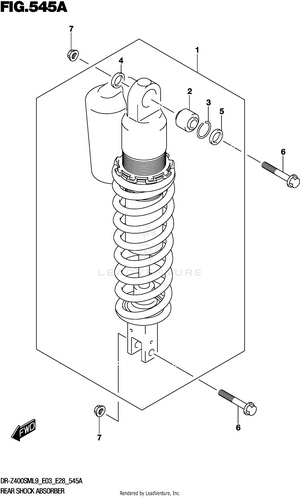 Rear Shock Absorber Schematic
