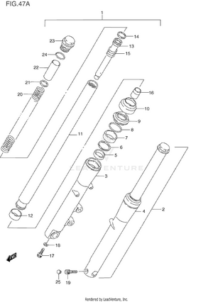 Front Fork (model T/v) Schematic