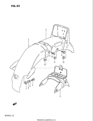 Rear Fender Schematic
