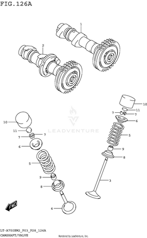 Camshaft/valve Schematic