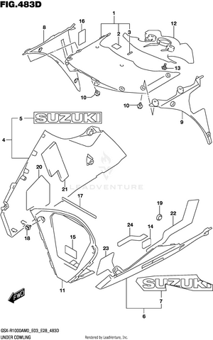 Under Cowling (gsx-r1000rza) Schematic