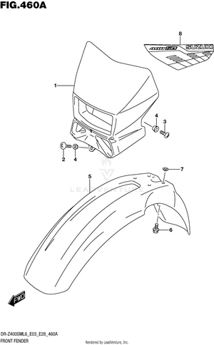 Front Fender Schematic