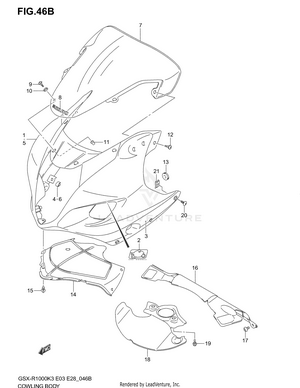 Cowling Body (gsx-r1000zk4) Schematic