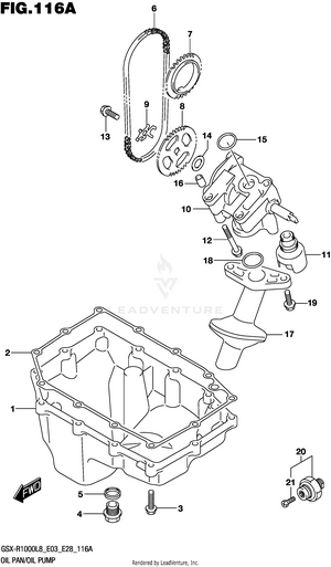 Oil Pan/oil Pump Schematic