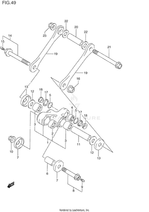 Rear Cushion Lever Schematic