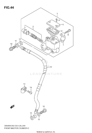 Front Master Cylinder Schematic