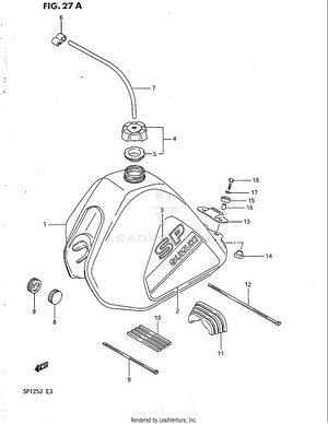 Fuel Tank (model J) Schematic