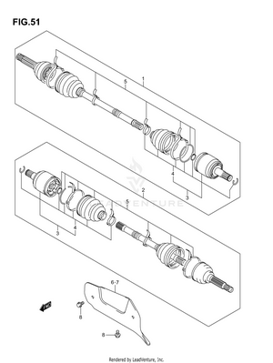 Front Drive Shaft (model K3/k4) Schematic