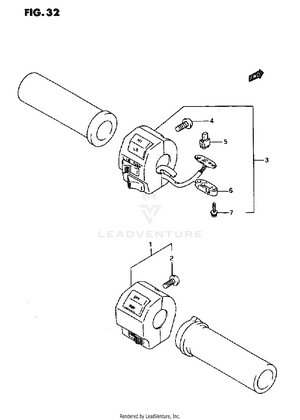 Handle Switch (model N/p/r) Schematic