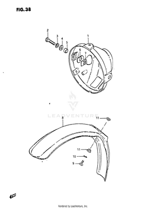 Headlamp Housing Schematic
