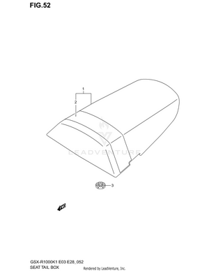 Seat Tail Box (model K1) Schematic
