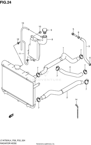 Radiator Hose Schematic