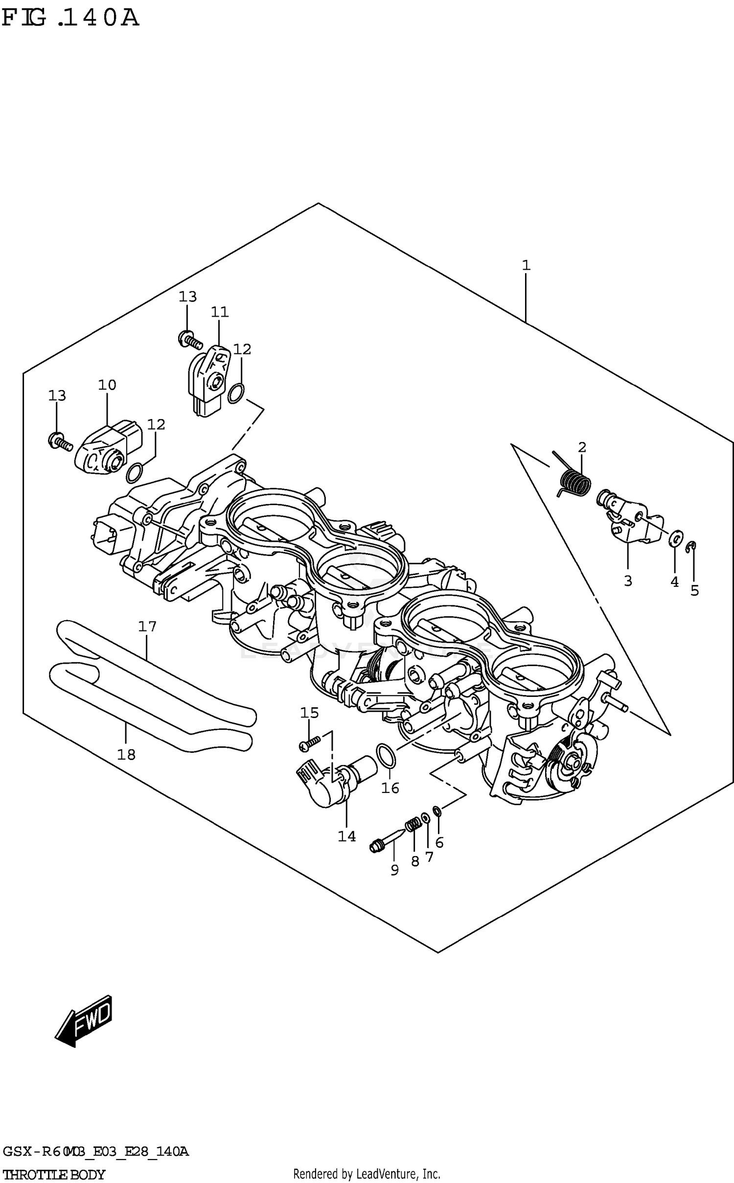 THROTTLE BODY (E03,E28)