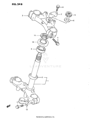 Steering Stem (l/m/n/p/r) Schematic