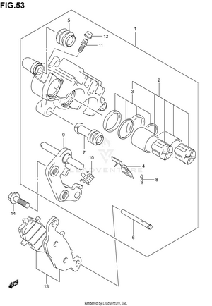 Front Caliper Schematic