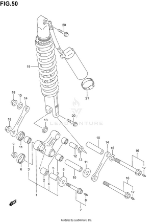 Rear Cushion Lever Schematic