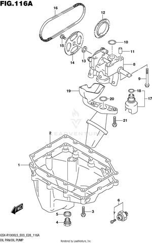 Oil Pan/oil Pump Schematic