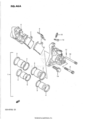 Front Calipers (model L) Schematic