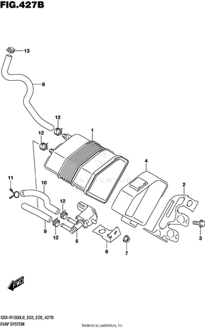 Evap System (gsx-r1000al8 E33) Schematic