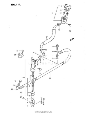 Rear Master Cylinder (m/n/p/r) Schematic