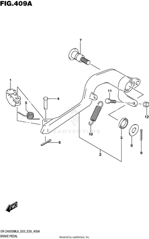 Brake Pedal Schematic