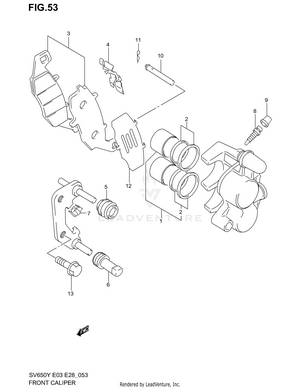 Front Caliper Schematic
