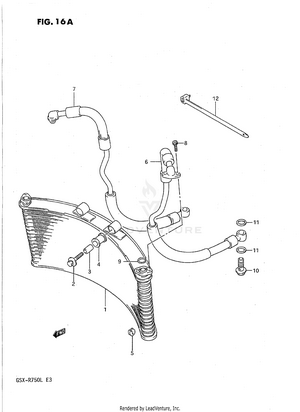 Oil Cooler (model L) Schematic