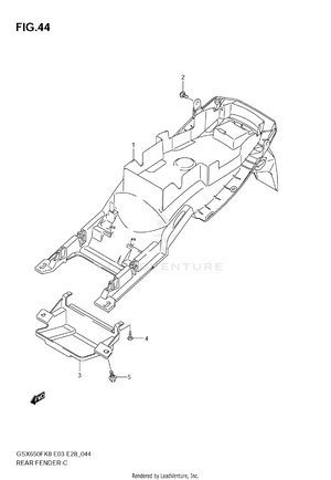 Rear Fender Schematic