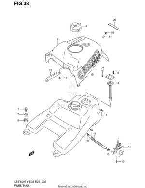 Fuel Tank (model W) Schematic