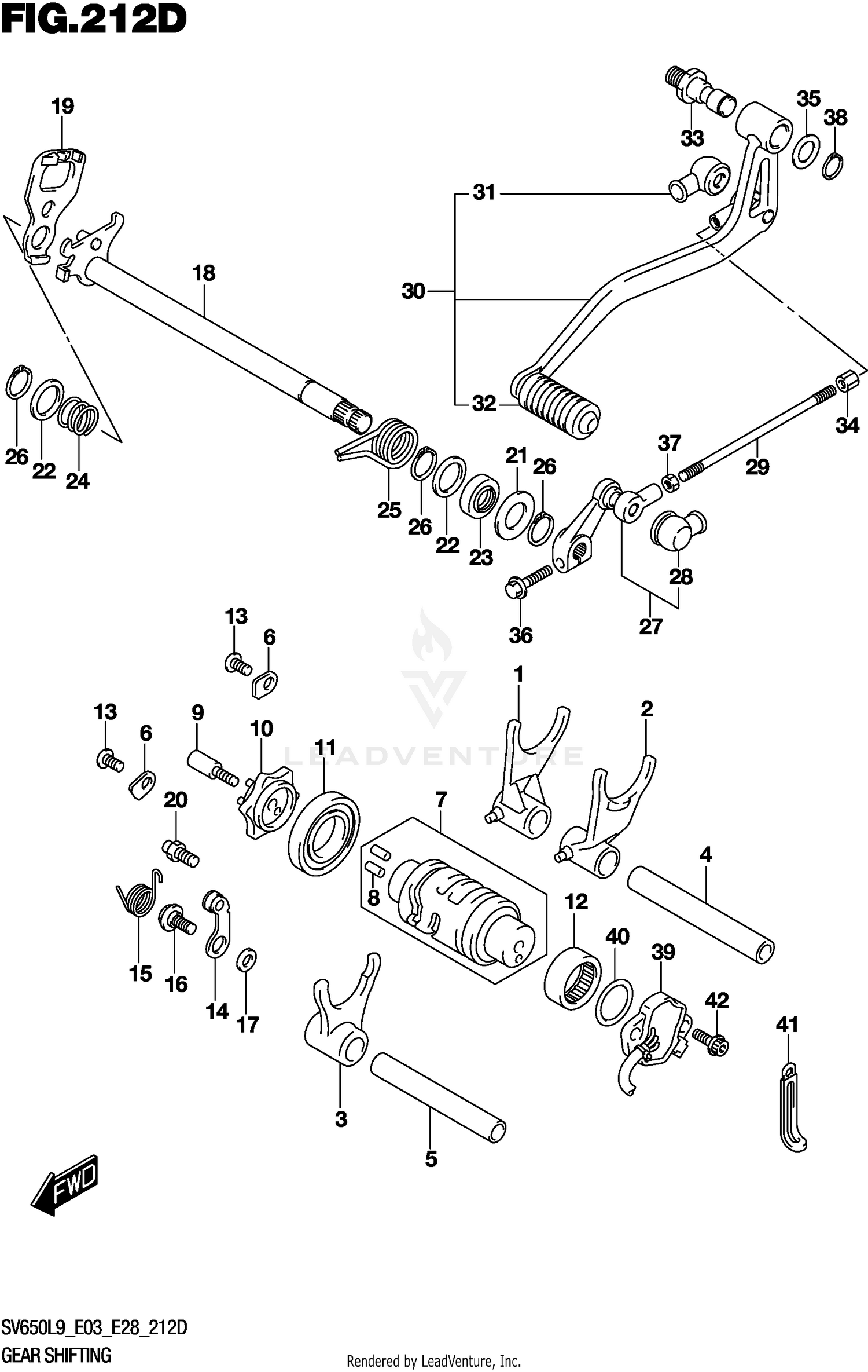 GEAR SHIFTING (SV650AL9 E33)
