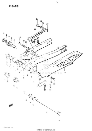 Rear Swinging Arm Schematic