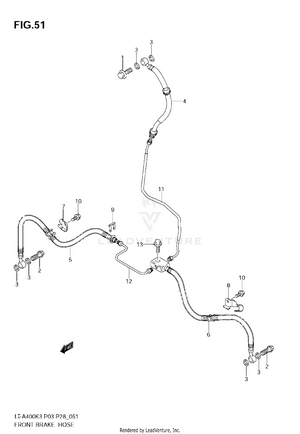 Front Brake Hose Schematic