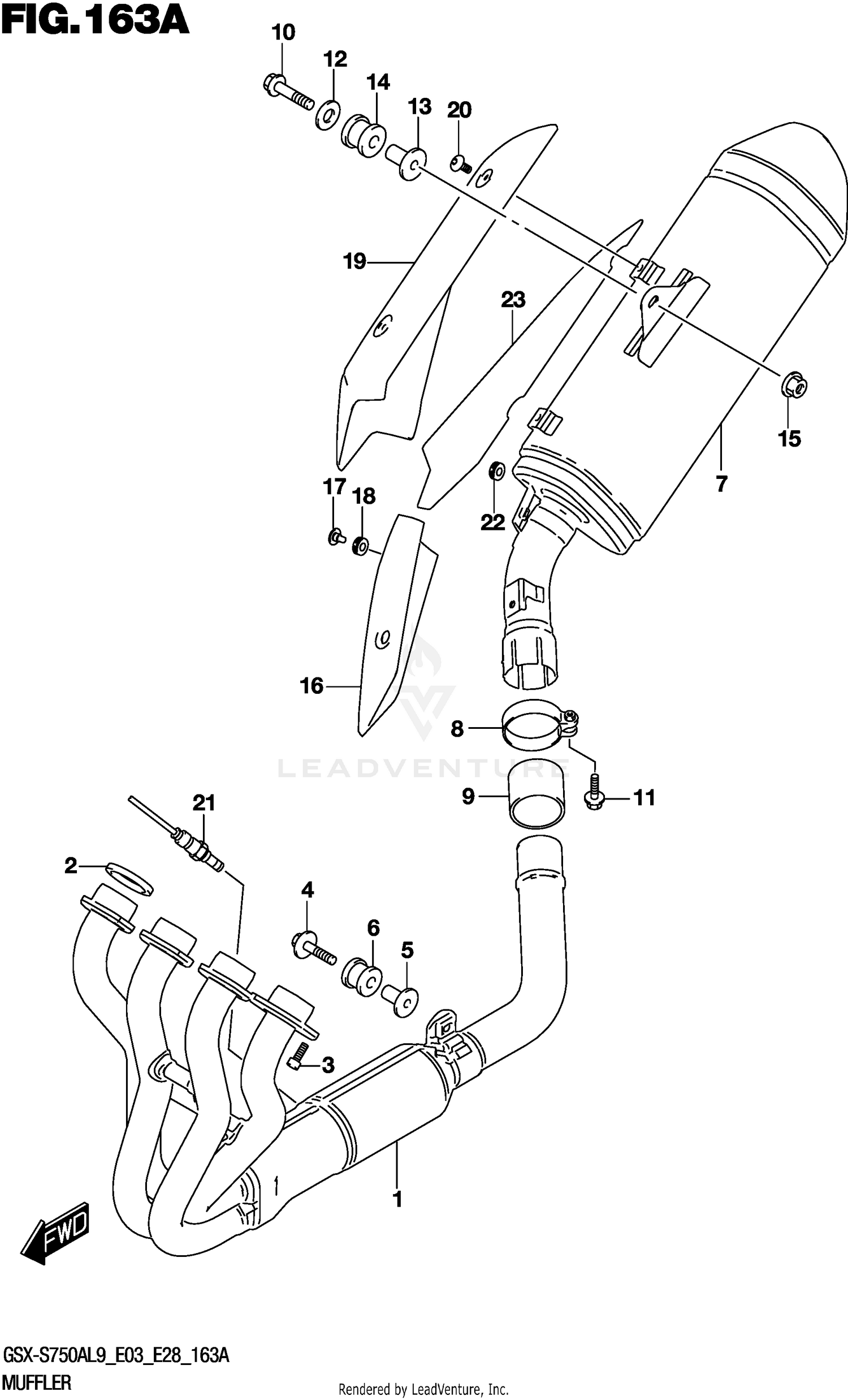 MUFFLER (GSX-S750ZL9 E03)