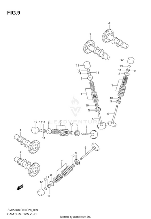 Camshaft / Valve Schematic