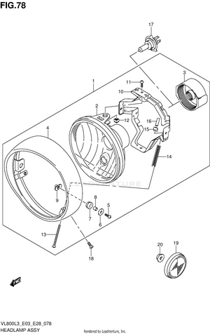 Headlamp Assy Schematic