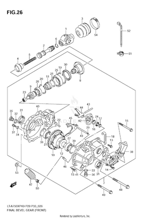 Final Bevel Gear (front) Schematic