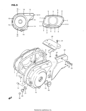 Crankcase Cover Schematic