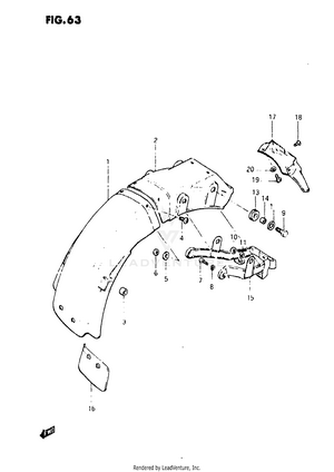 Rear Fender Schematic