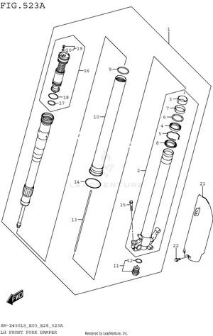 Lh Front Fork Damper Schematic