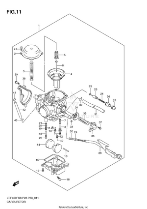 Carburetor (lt-f400fk8/fk9/ful0) Schematic