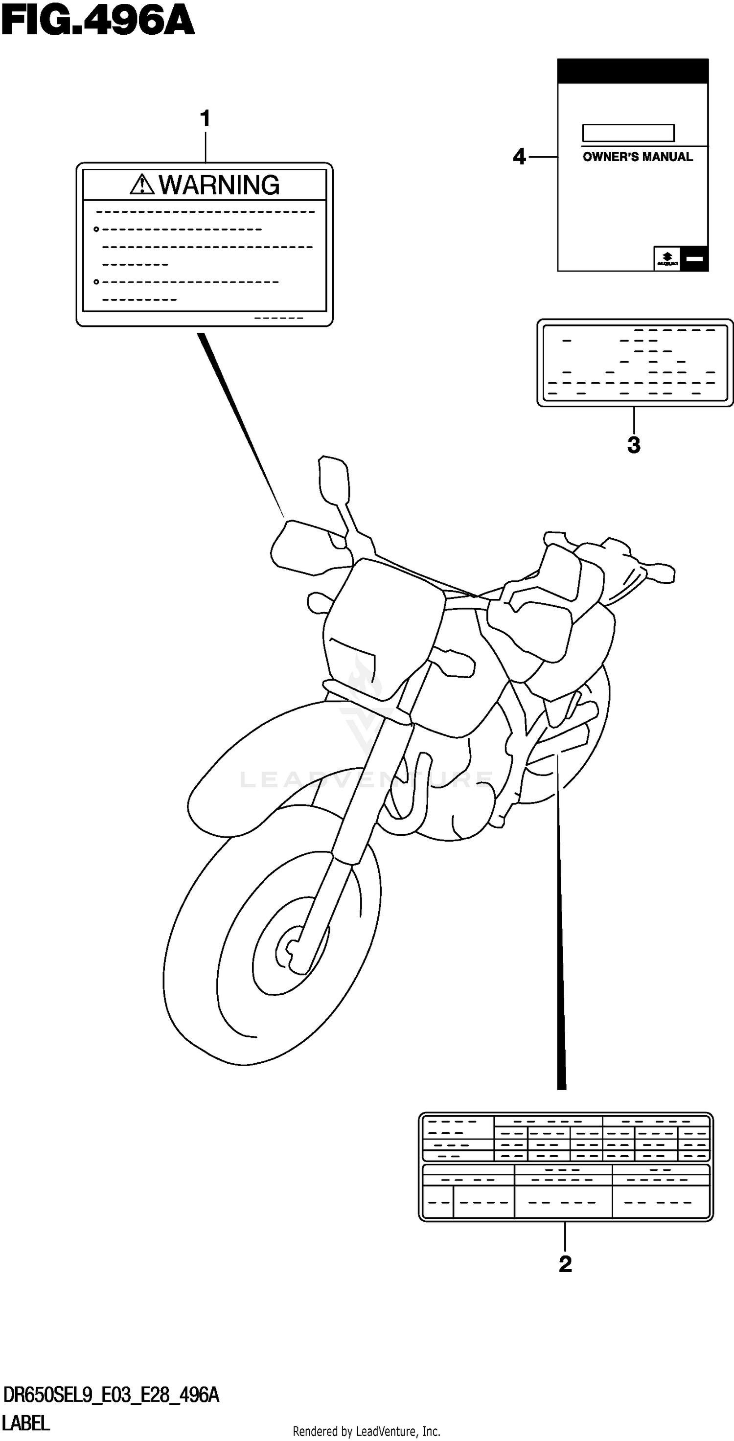 LABEL (DR650SEL9 E03)