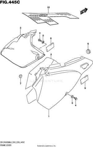 Frame Cover (dr-z400sml6 E33) Schematic
