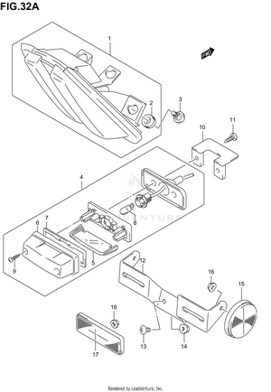 Tail Lamp (sv1000sk5) Schematic