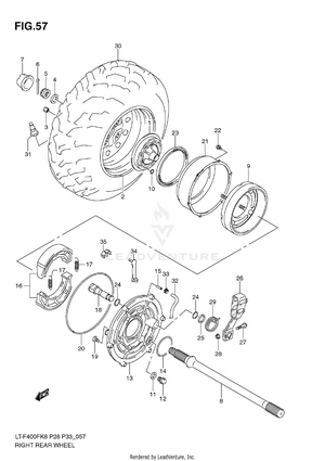 Right Rear Wheel Schematic