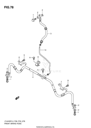 Front Brake Hose Schematic