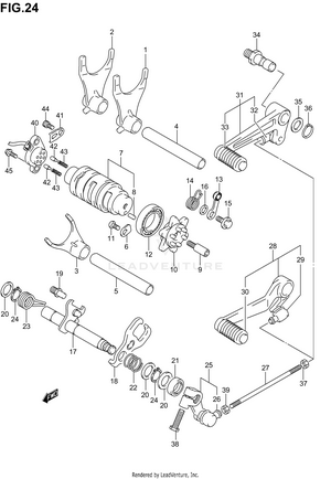 Gear Shifting (sv1000sk3/sk4/sk5) Schematic