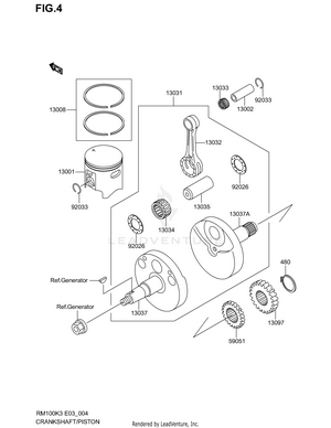 Crankshaft/piston Schematic