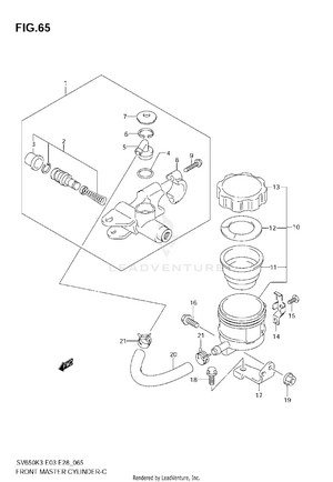 Front Master Cylinder (sv650sk3/sk4/sk5/sk6/sk7) Schematic